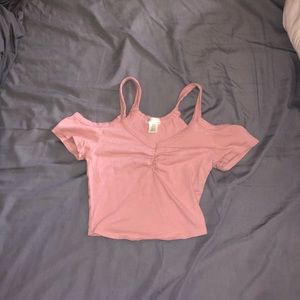 Pink crop top